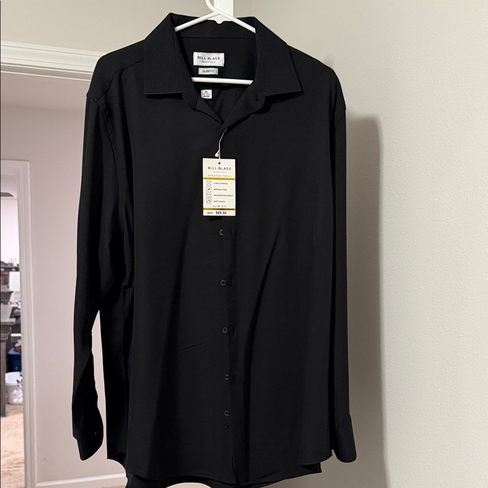 Bill Blass Classic Black Dress Shirt